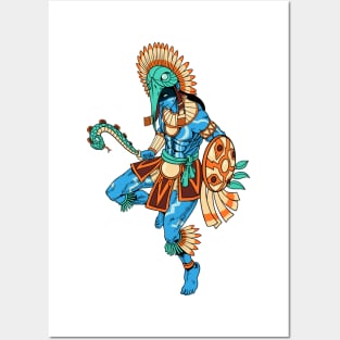 Aztec god of war and the sun - Huitzilopochtli Posters and Art